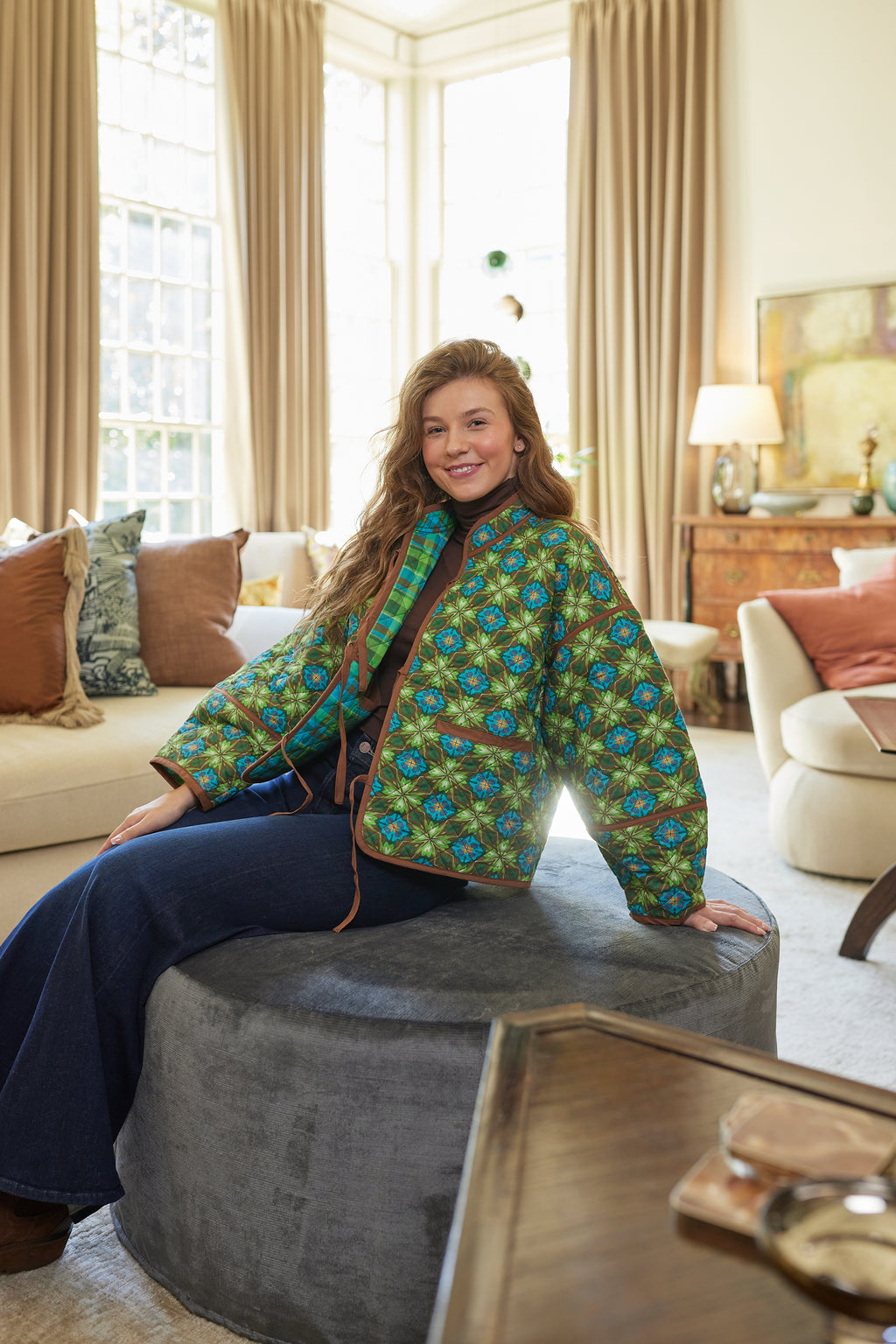 Brooks Avenue Women's Eloise Reversible Quilted Jacket - Crown Jewel