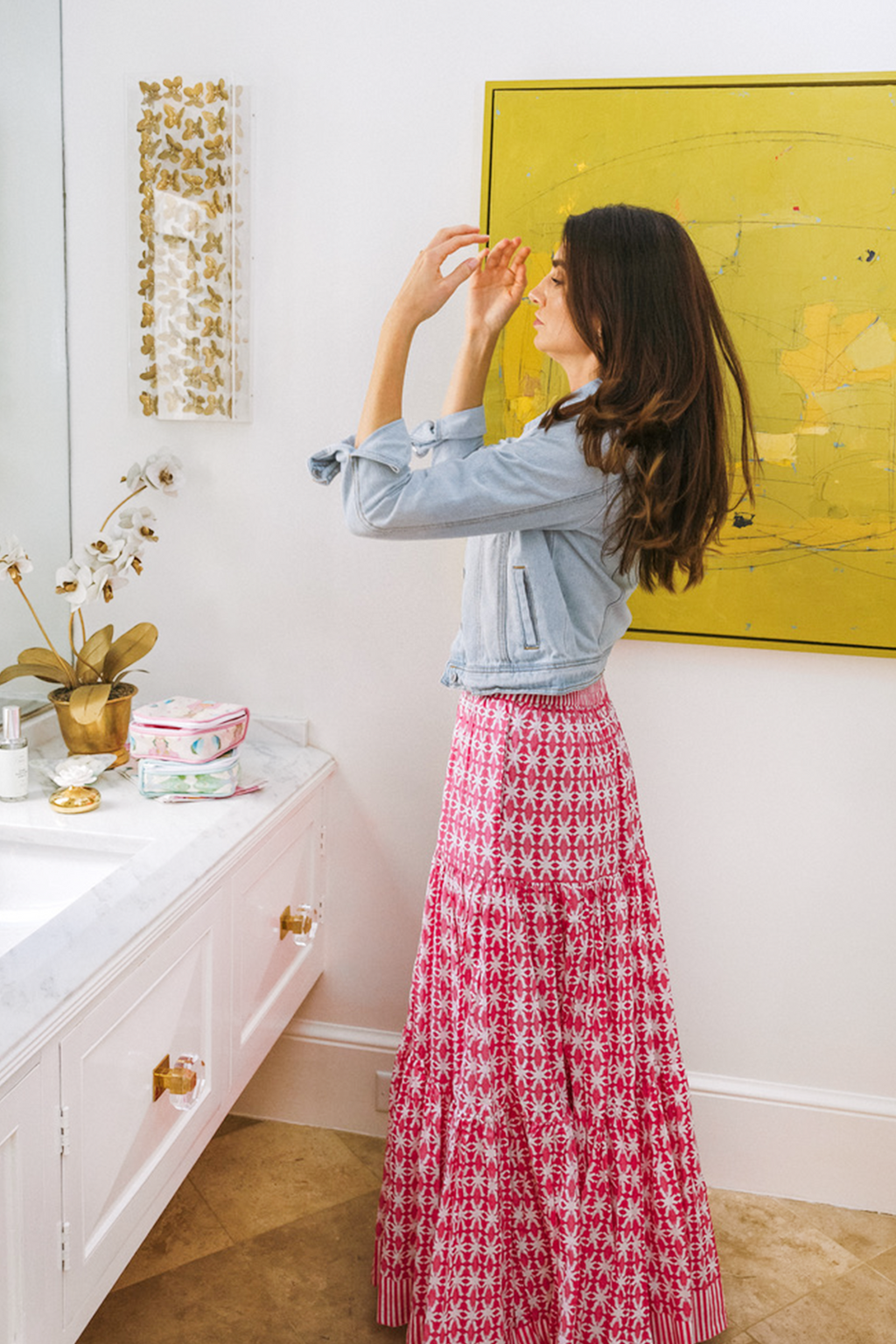Triple Tiered Maxi Skirt - Spice Market Pink – Brooks Avenue