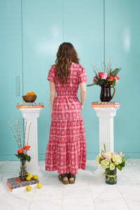 Poppy Deep V Dress - Rose Hill Cottage