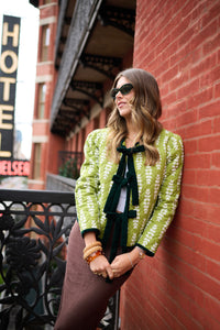 Quilted Rosy Jacket - Green Leaf