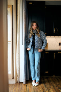 Quilted Rosy Jacket - Midnight Sky