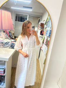 Penne Dress - White Eyelet