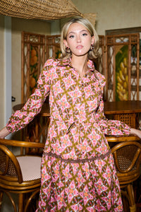 Banyan Long Sleeve Dress - Farmhouse Pink
