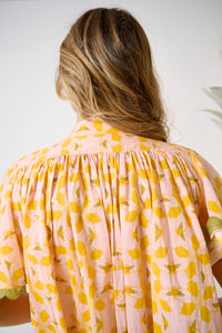 Parham Blouse - Orange Azalea