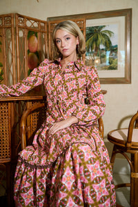 Banyan Long Sleeve Dress - Farmhouse Pink