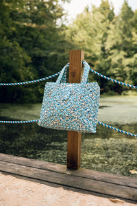 On the Road Quilted Tote - English Tile