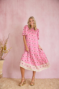 Georgia Dress - Wildflower Pink