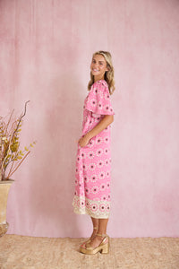 Georgia Dress - Wildflower Pink