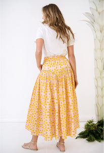 Arched Skirt - Orange Azalea