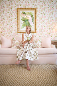 Elizabeth Skirt - White Laser Cut Leather