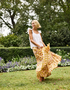 Lilly Flutter Sleeve Tank Top - Daisy Eyelet