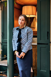 Quilted Rosy Jacket - Midnight Sky