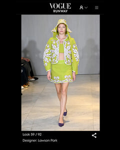PRE-ORDER Mimi Quilted Jacket - Pear Trapunto