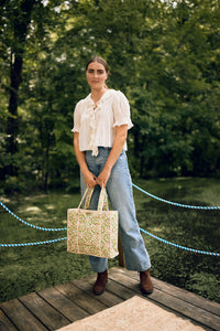 On the Road Quilted Tote - Chelsea Gardens