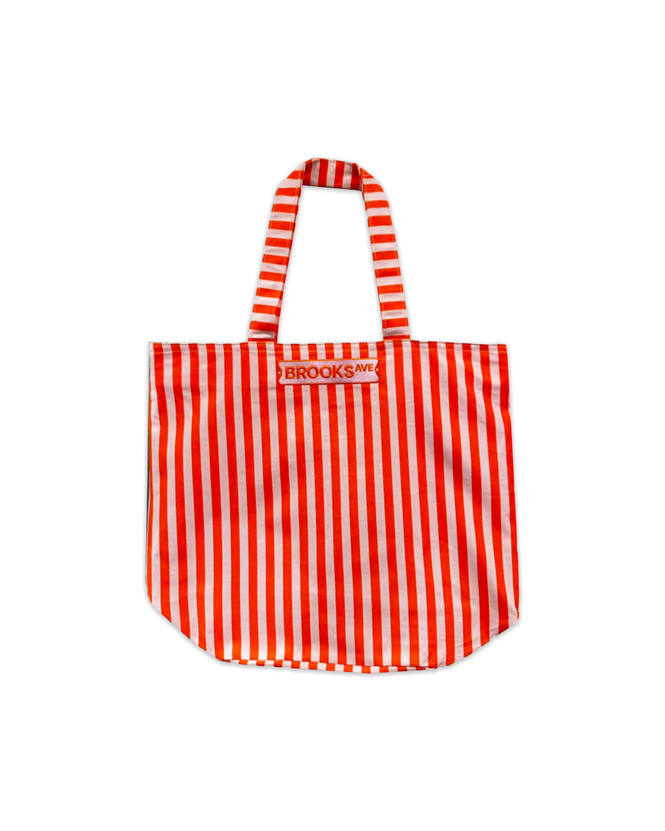 Signature Striped Tote Bag