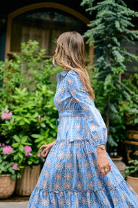 Brooks Avenue Women's Banyan Long Sleeve Dress - Blue Daisy Large Brooks Avenue Women's Banyan Long Sleeve Dress - Blue Daisy Large