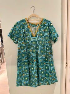 harper floral mini dress Sample Harper Mini Dress - Blue Lotus