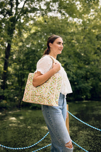 On the Road Quilted Tote - Chelsea Gardens