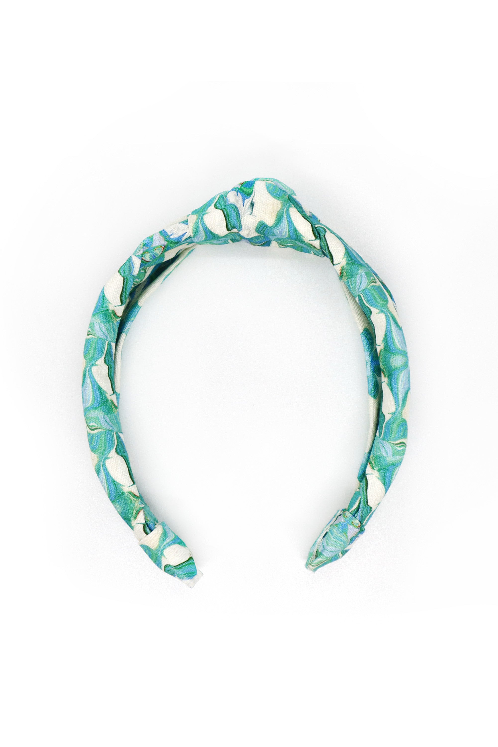 Knotted Headband - Fern Blue