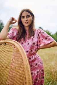 Georgia Dress - Wildflower Pink