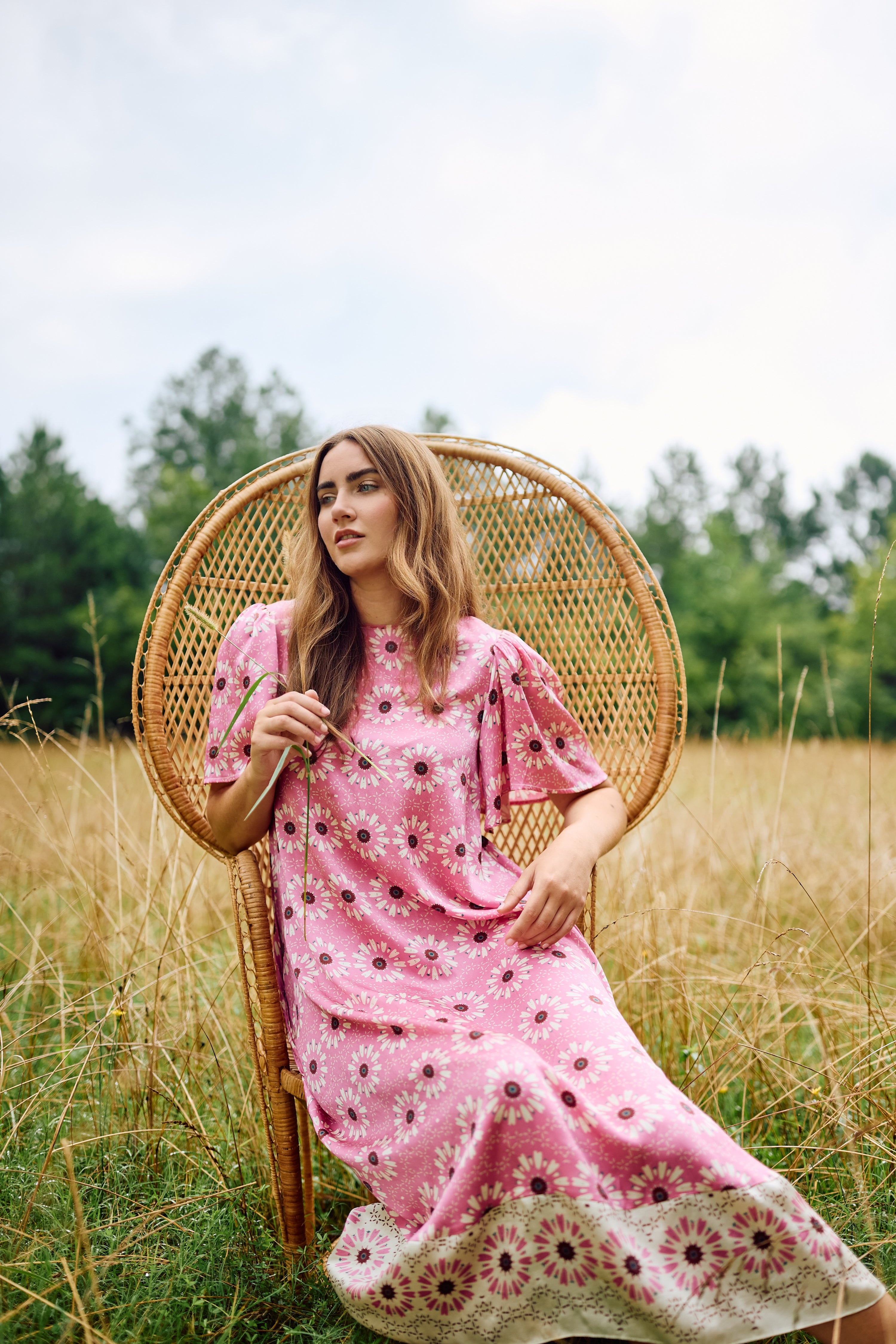 Georgia Dress - Wildflower Pink