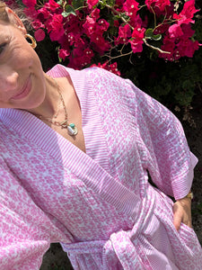 Bathrobe - Light Pink Chintz