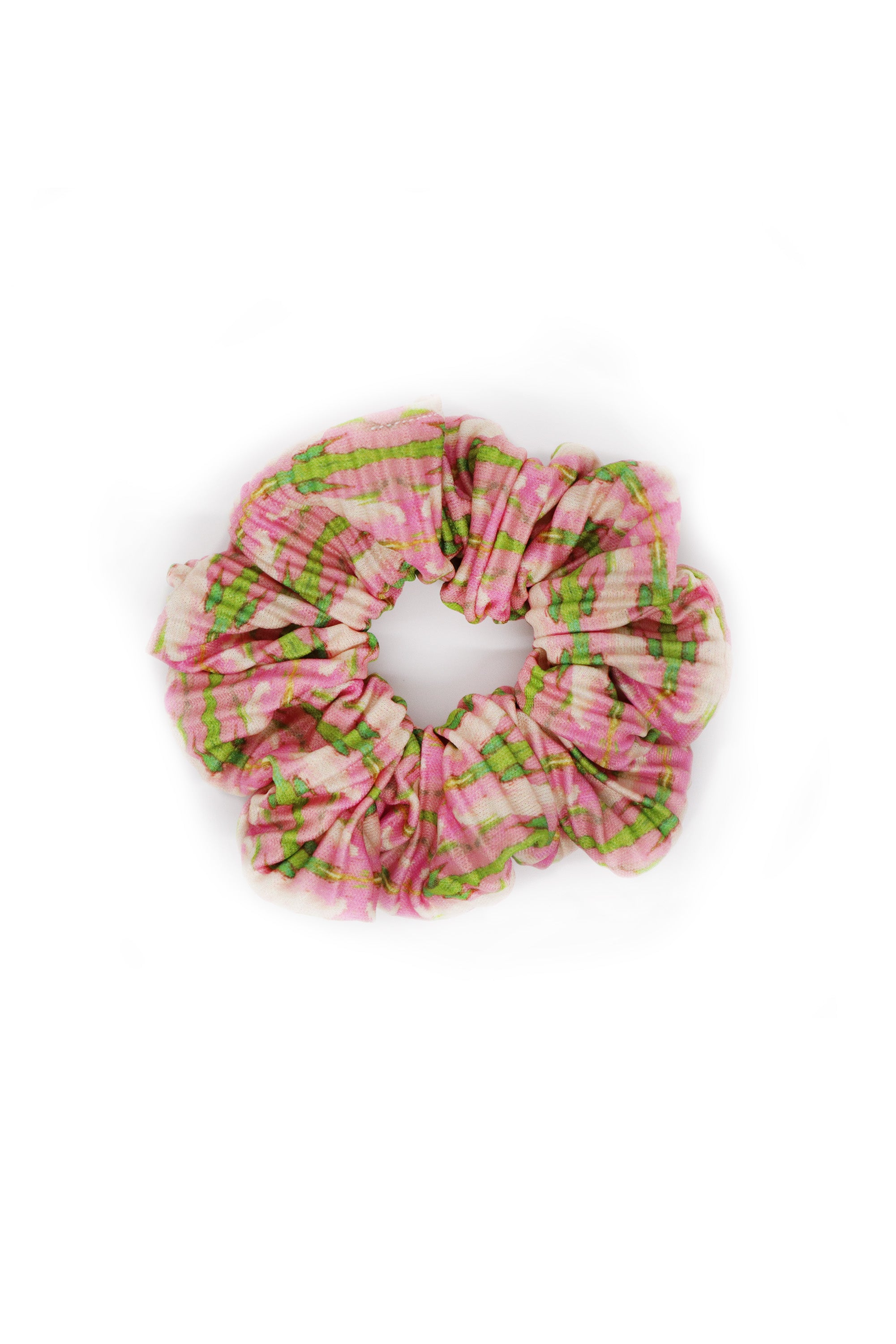 Pleated Scrunchie - Cabana Pink