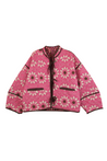 Eloise Reversible Quilted Jacket - Wildflower Pink