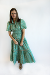Banyan Street Puff Sleeve Dress - Starry Night Blue
