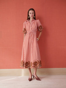 Brooks Avenue | Women's Banyan Puff Sleeve Midi Dress