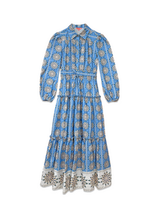 Brooks Avenue Women's Banyan Long Sleeve Dress - Blue Daisy Large Brooks Avenue Women's Banyan Long Sleeve Dress - Blue Daisy Large