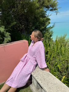 Bathrobe - Light Pink Chintz – Brooks Avenue
