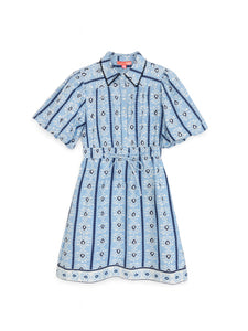 Brooks Avenue | Banyan Mini Dress - Cabana Stripe Blue XS Brooks Avenue | Banyan Mini Dress - Cabana Stripe Blue XS