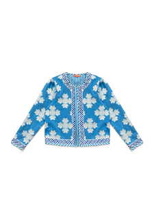 Rosy Jacket - Blue Clover Embroidered