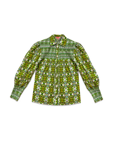 PRE-ORDER Penelope Smocked Blouse - Camo