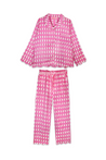 Scalloped Pajama Set Long - Spice Market Pink